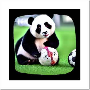 Fatty Panda Soccer Posters and Art